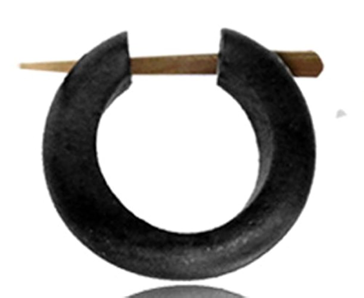 su HA wood ball hoop earrings えんじゅ K18 su HA wood ball hoop earrings えんじゅ K18 Gold Ball Hoop